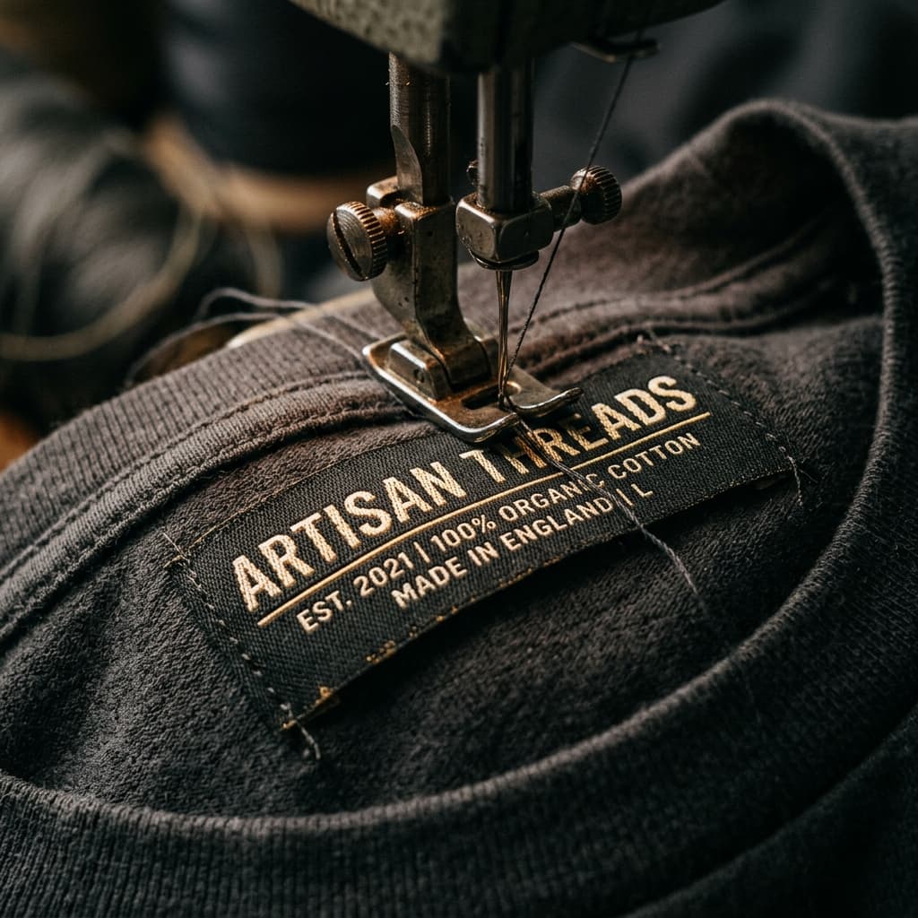 Premium woven label detailing